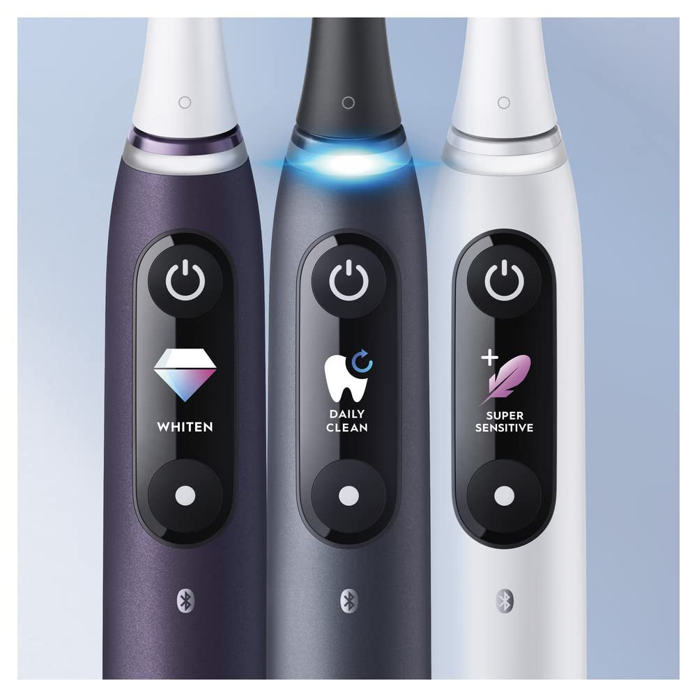 Зубная щетка электрическая Oral-B iO Series 8, 6 режимов чистки, магнитная технология, цветной дисплей, черный оникс, фото №7