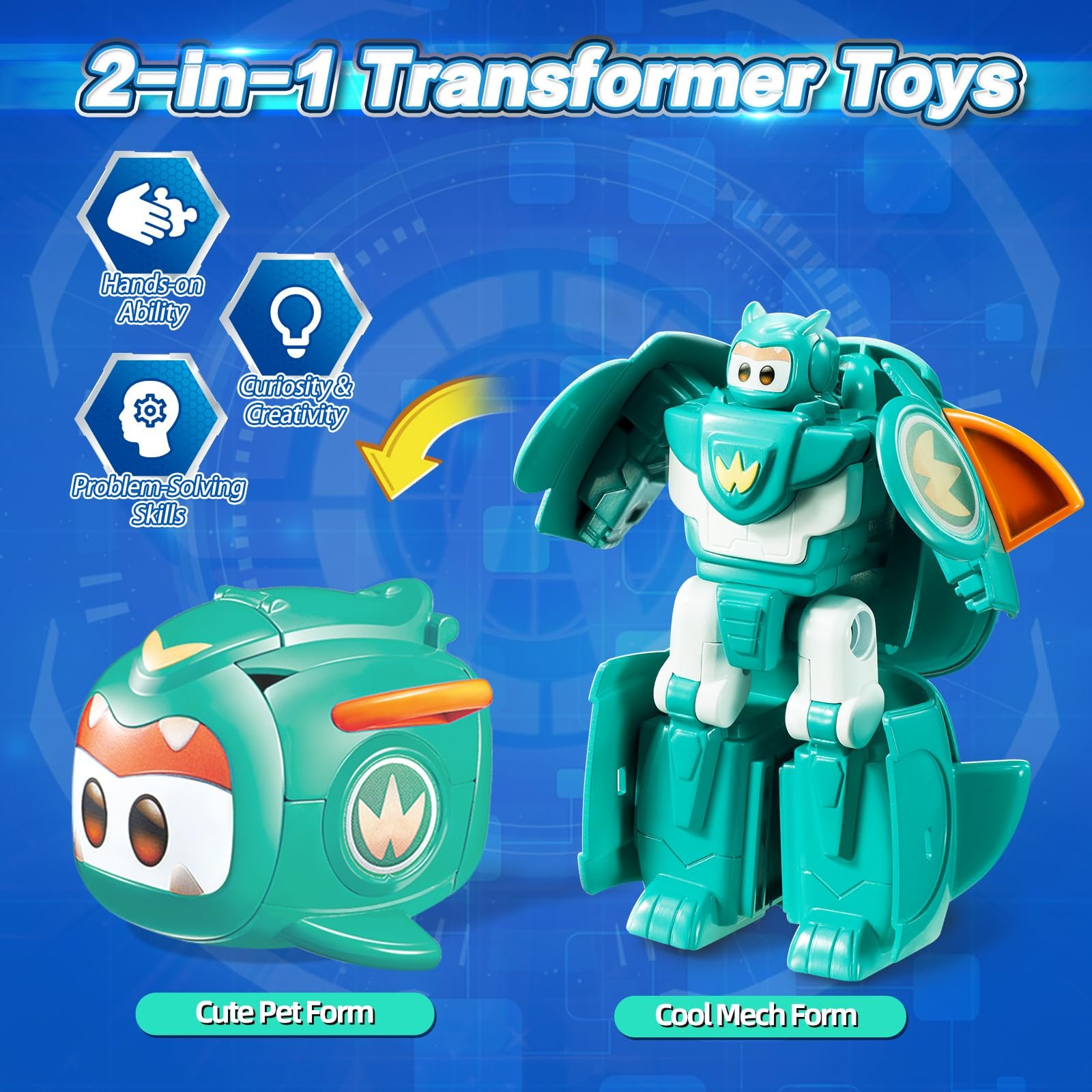 Игрушка-трансформер Super Wings Tino Pet 6 см, фото №2
