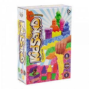 Кинетический песок KidSand с формочками 1000 г укр [tsi54536-TSI] - Фото 1