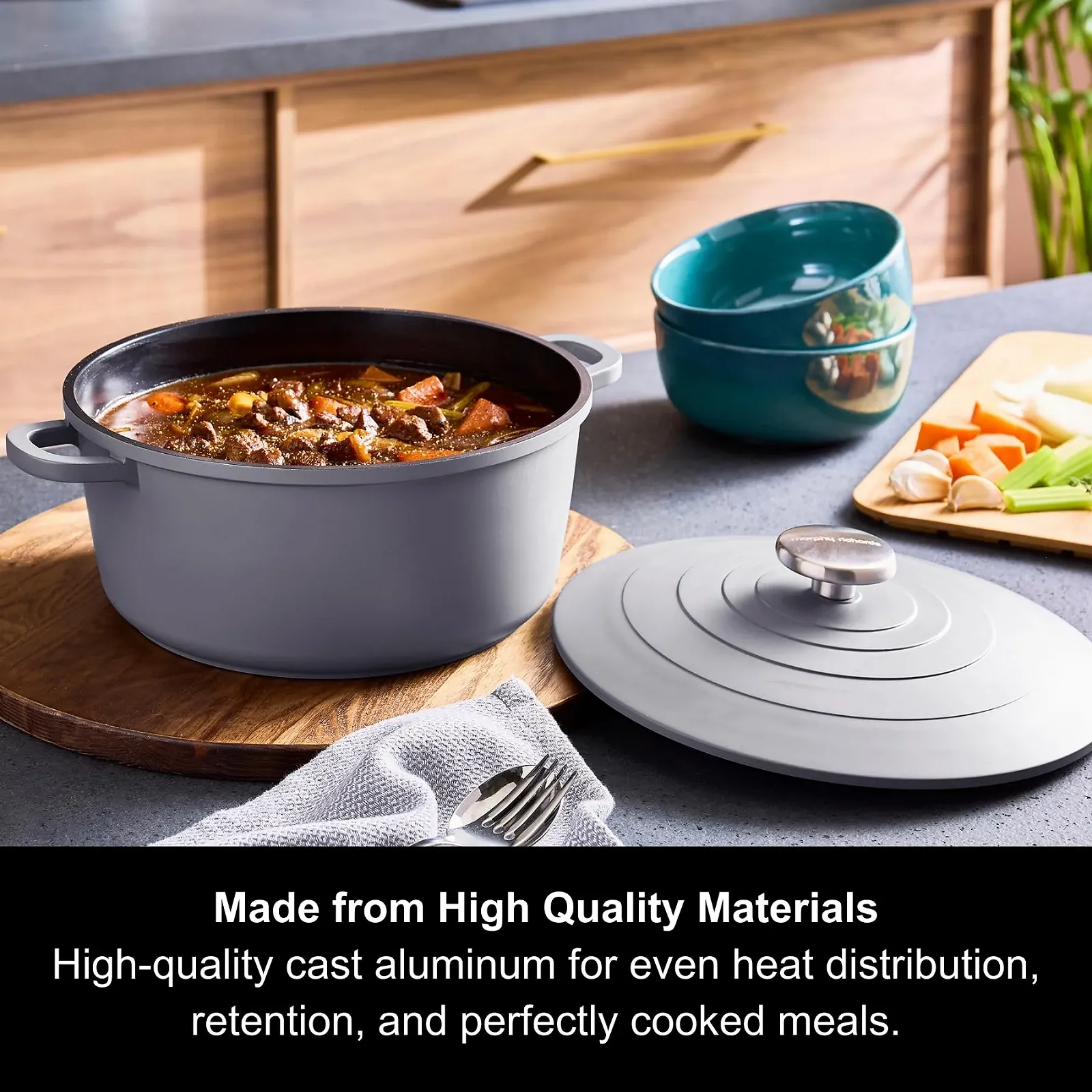 Гусятниця для запікання Morphy Richards 851253 з литого алюмінію 24 см Grey, фото №3