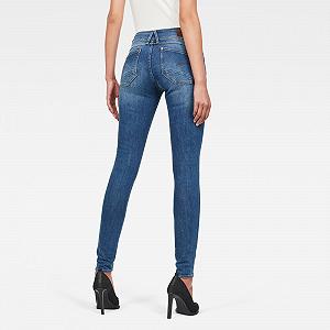 Жіночі джинси G‑STAR Lynn Mid Skinny Neutro Faded Blue - 25 synthetic.ua - Фото 1