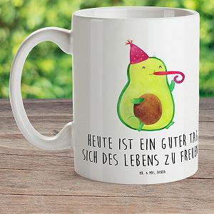 Детская чашка Mr. & Mrs. Panda Авокадо Вечеринка Рожок Характеристики synthetic.ua - Фото 1