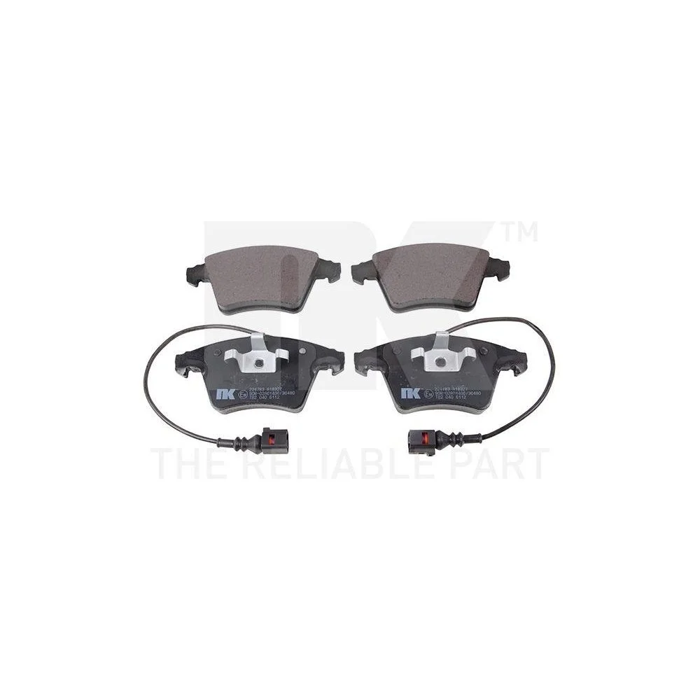 Комплект гальмівних колодок, дискове гальмо NK 224783 для VW передня вісь, фото №1