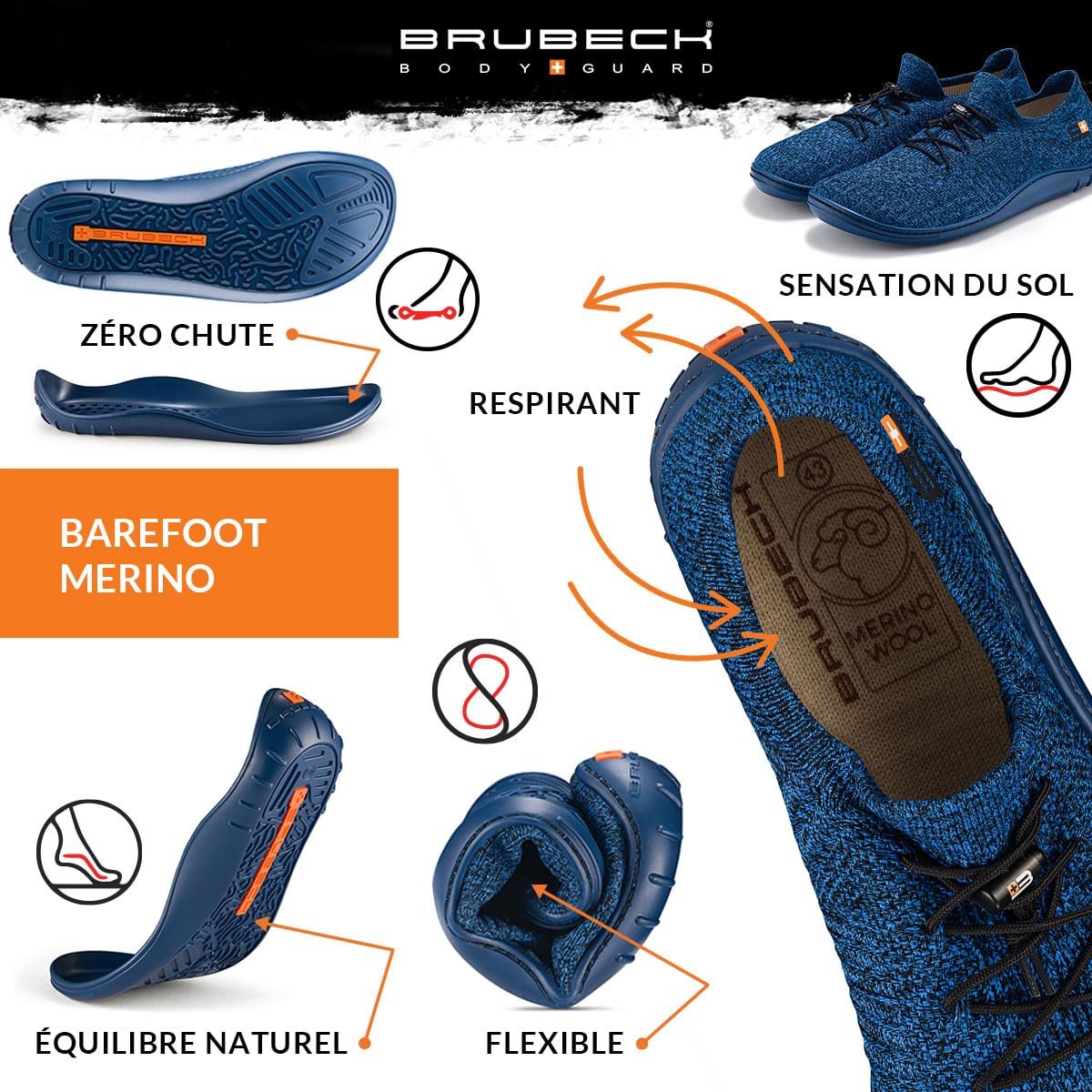 Кросівки BRUBECK Barefoot Merino SH5003, фото №4