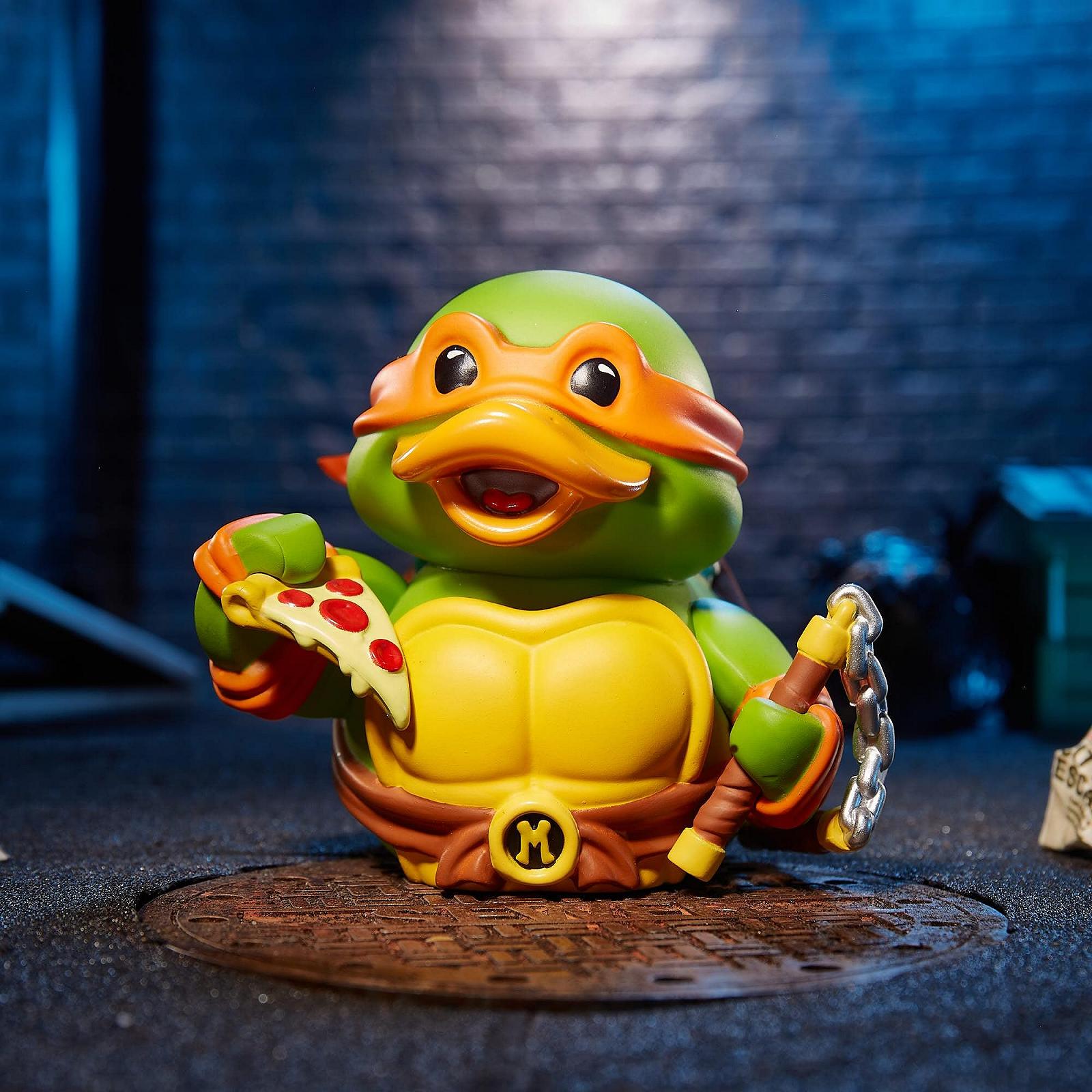 Фігурка Гумова Качка TUBBZ Teenage Mutant Ninja Turtles Michelangelo Box Edition, фото №3