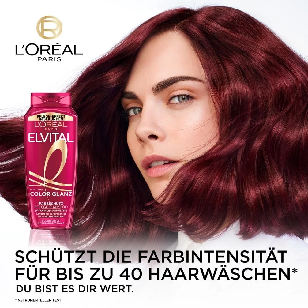 Шампунь L'Oréal Paris Elvital XXXL Захист Кольору для фарбованого, тонованого або мелірованого волосся з екстрактом півонії та UVA/UVB фільтром 1000 мл, фото №2