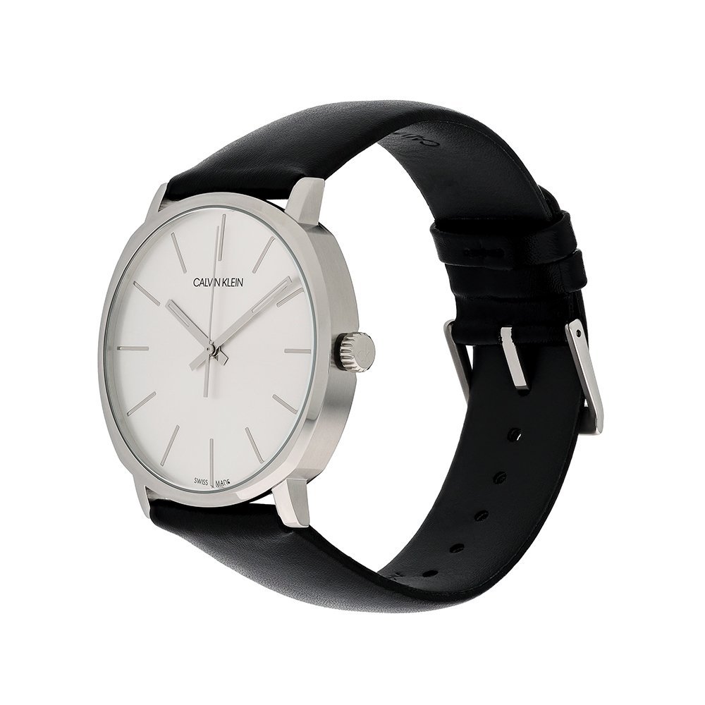 Мужские аналоговые кварцевые часы Calvin Klein K8Q311C6 с кожаным ремешком, фото №2