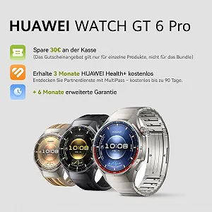 Смарт-часы HUAWEI Watch GT 6 Pro GPS, ЭКГ, 1.47-дюймовый AMOLED-дисплей, до 21 дня работы от батареи, расширенные функции для велосипеда, 100+ спортивных режимов, совместим с Android и iOS, мониторинг здоровья, черный synthetic.ua - Фото 1