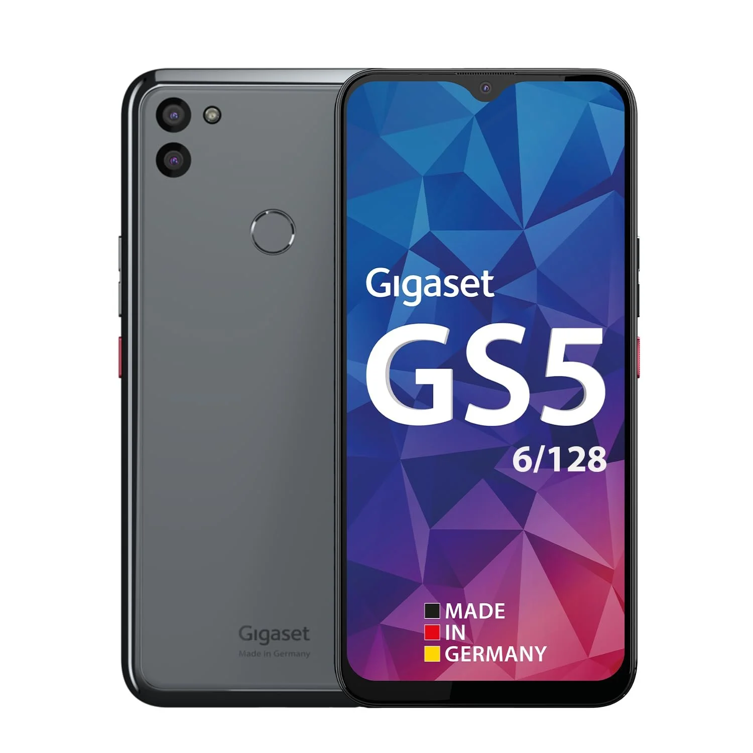 Смартфон Gigaset GS5 PRO 128 ГБ 6 ГБ RAM 6,3" Full HD+ 64 Мп 4500 мАг Android 13 Grey, фото №1 Смартфон Gigaset GS5 PRO 128 ГБ 6 ГБ RAM 6,3" Full HD+ 64 Мп 4500 мАг Android 13 Grey, фото №1