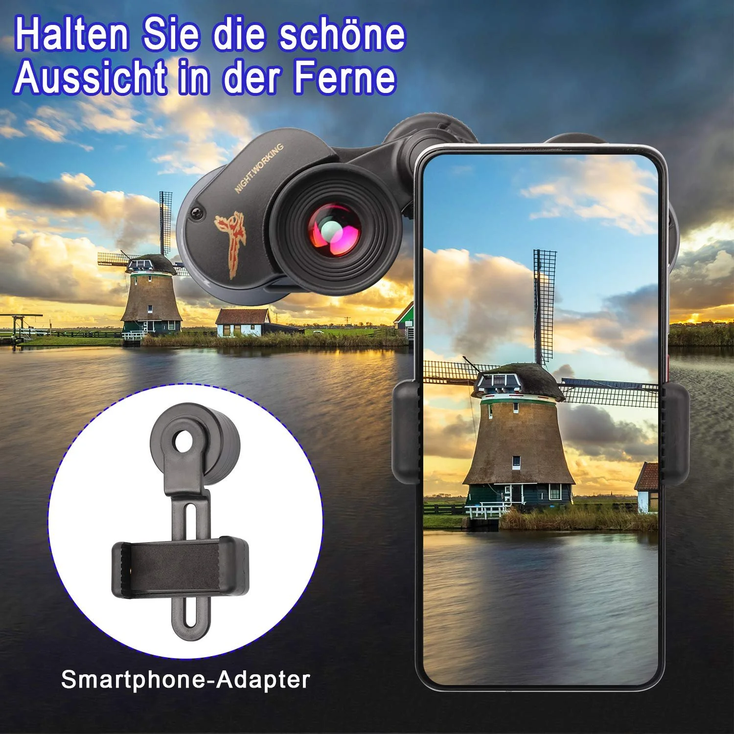 Бинокль TTSkying 60x60 HD IPX7 Waterproof Black, фото №7