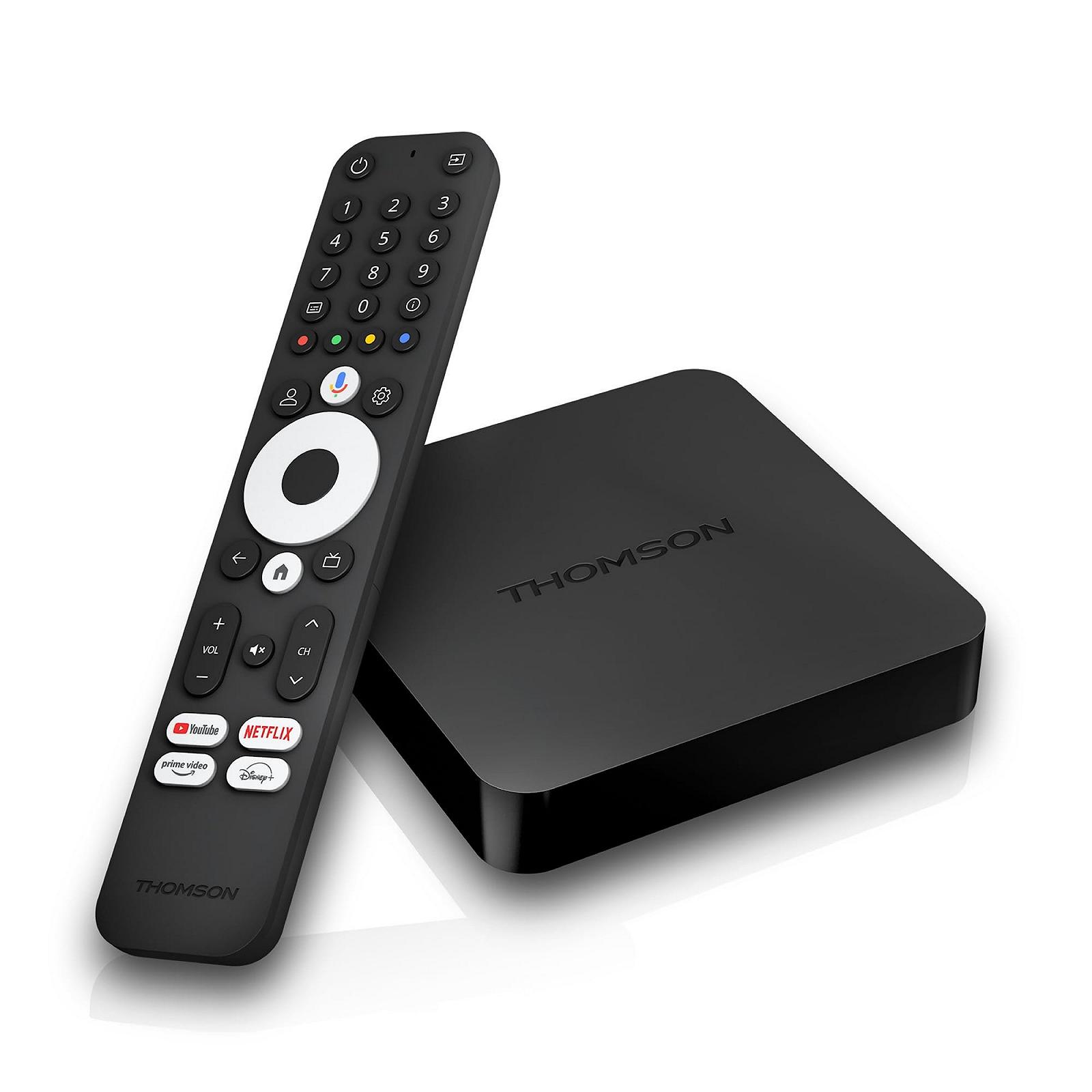 ТВ-приставка THOMSON Google TV Streaming Box 240 4K UHD Google Assistant Wi-Fi Bluetooth 5.0 HDMI 2.1 Dolby Atmos Dolby Digital+ HDR10 2 ГБ RAM 8 ГБ Memory, фото №1