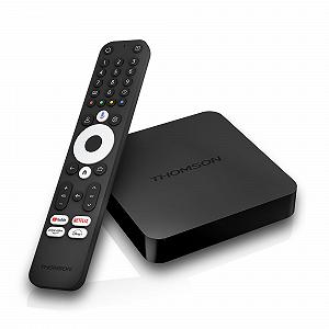 ТВ-приставка THOMSON Google TV Streaming Box 240 4K UHD Google Assistant Wi-Fi Bluetooth 5.0 HDMI 2.1 Dolby Atmos Dolby Digital+ HDR10 2 ГБ RAM 8 ГБ Memory - Фото 1