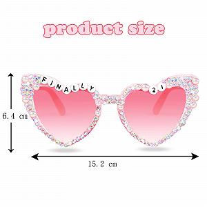 Окуляри Білі Topfunyy "Нарешті 21" synthetic.ua - Фото 1