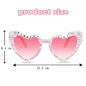 Окуляри Білі Topfunyy "Нарешті 21" synthetic.ua - Фото 1