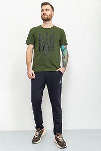 Футболка мужская Тризуб цвет хаки 226R026 synthetic.ua - Фото 1