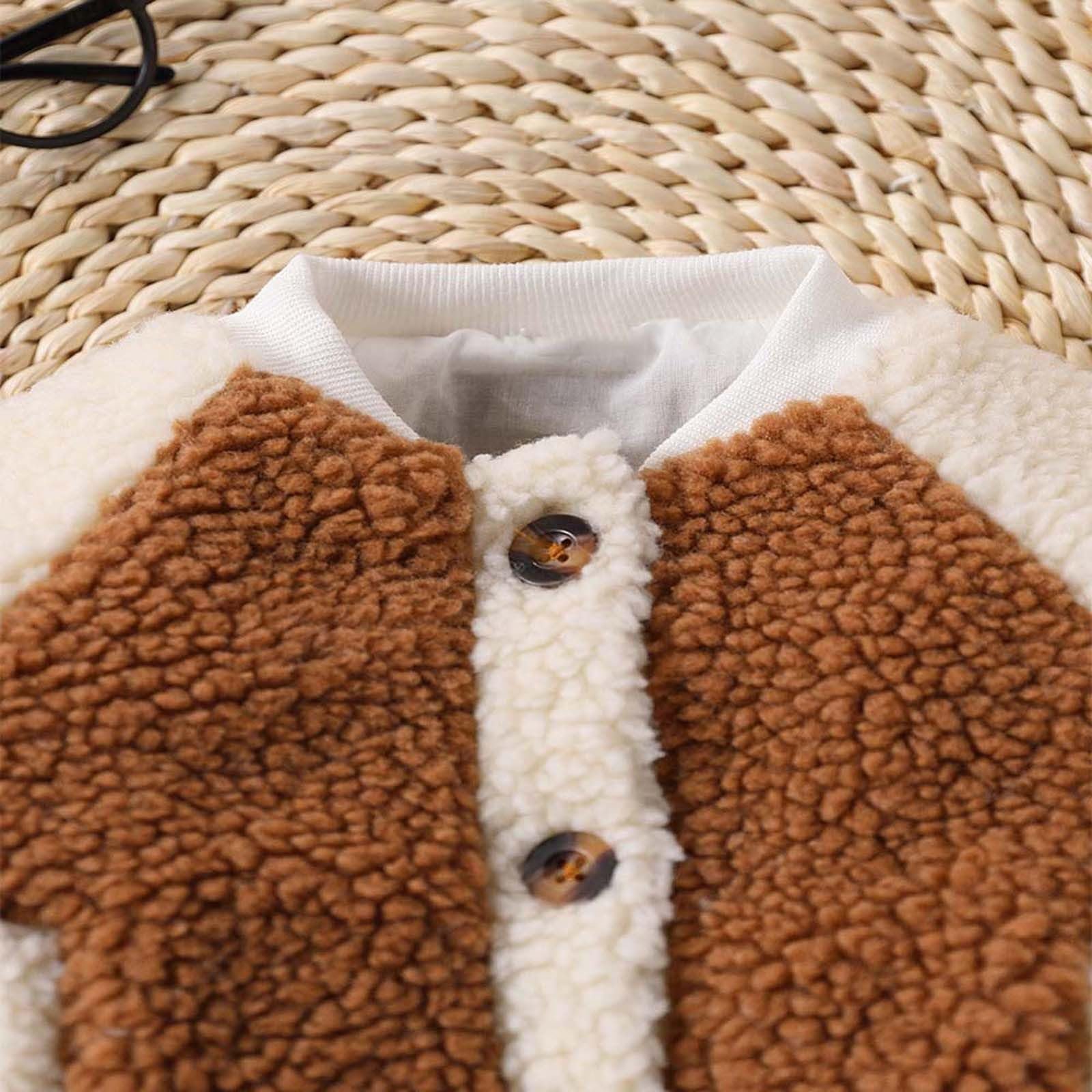 Зимнее пальто для детей Модель с рисунком собаки, плюшевое, утолщенное, на молнии, теплое, дышащее, фото №4 Зимнее пальто для детей Модель с рисунком собаки, плюшевое, утолщенное, на молнии, теплое, дышащее, фото №4