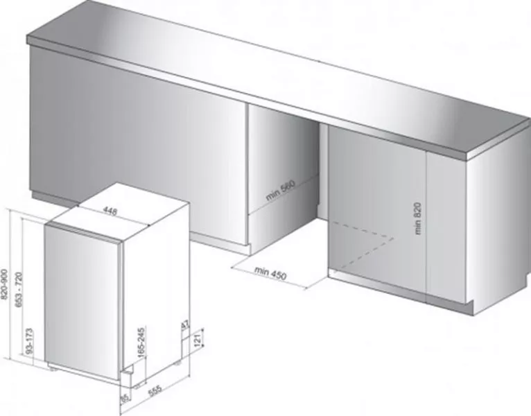 Встраиваемая посудомоечная машина Whirlpool WSIC 3M17, фото №3