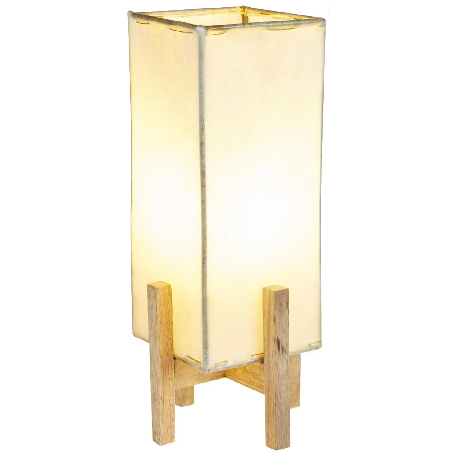 Настільна лампа Marrakesch Orient & Mediterran Interior Janka шкіряна з коричневим каркасом 39 см, фото №1