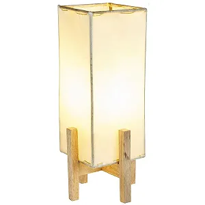 Настільна лампа Marrakesch Orient & Mediterran Interior Janka шкіряна з коричневим каркасом 39 см - Фото 1