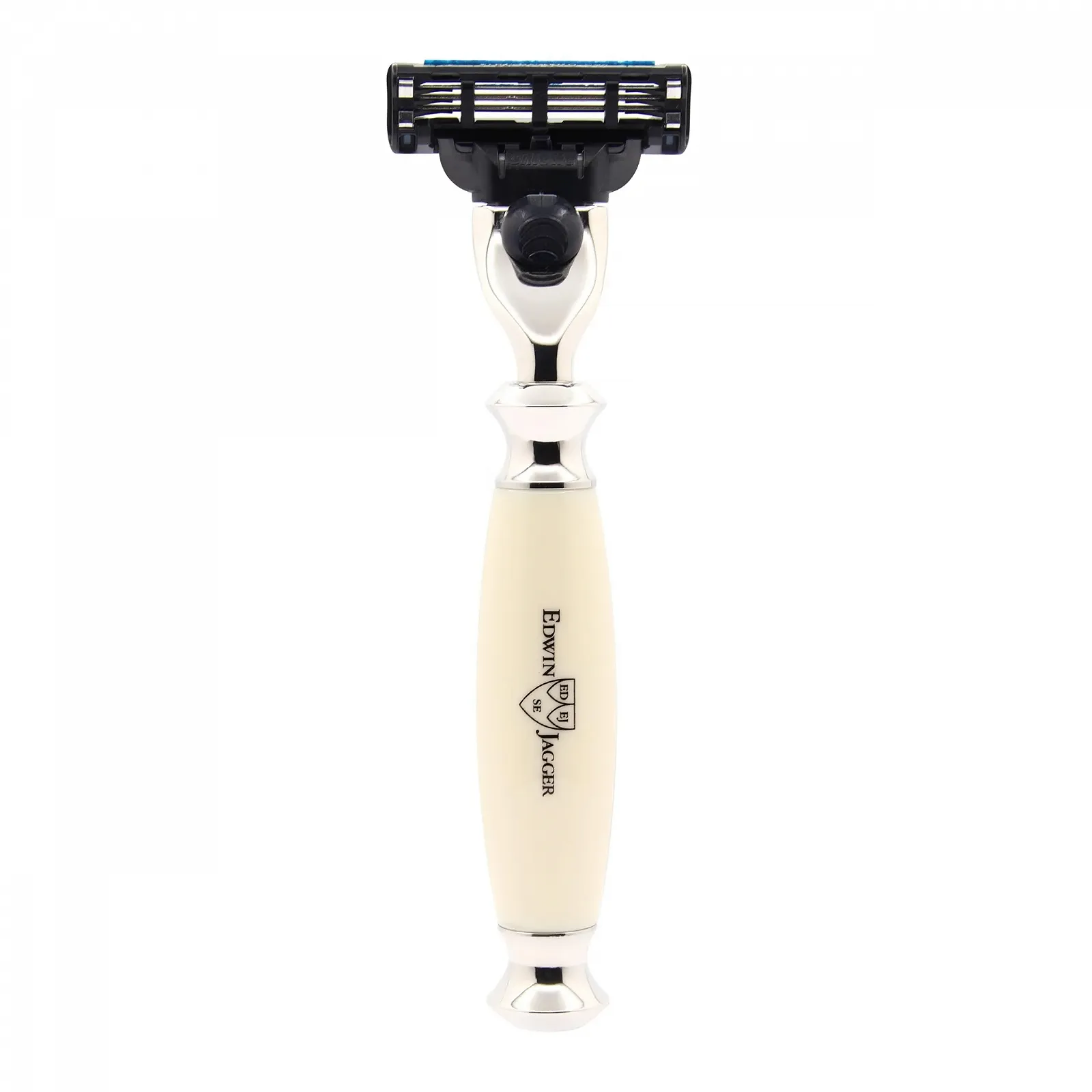 Бритва Edwin Jagger Gillette Mach 3 Simulated Ivory Nickel Plated, фото №1 Бритва Edwin Jagger Gillette Mach 3 Simulated Ivory Nickel Plated, фото №1