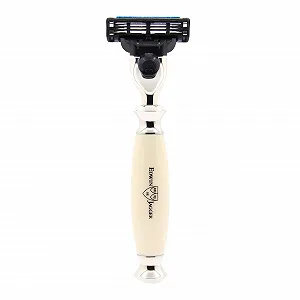 Бритва Edwin Jagger Gillette Mach 3 Simulated Ivory Nickel Plated - Фото 1