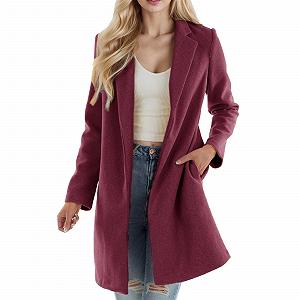 Вовняне пальто Chnnamzu Жіноче зимове - Фото 1