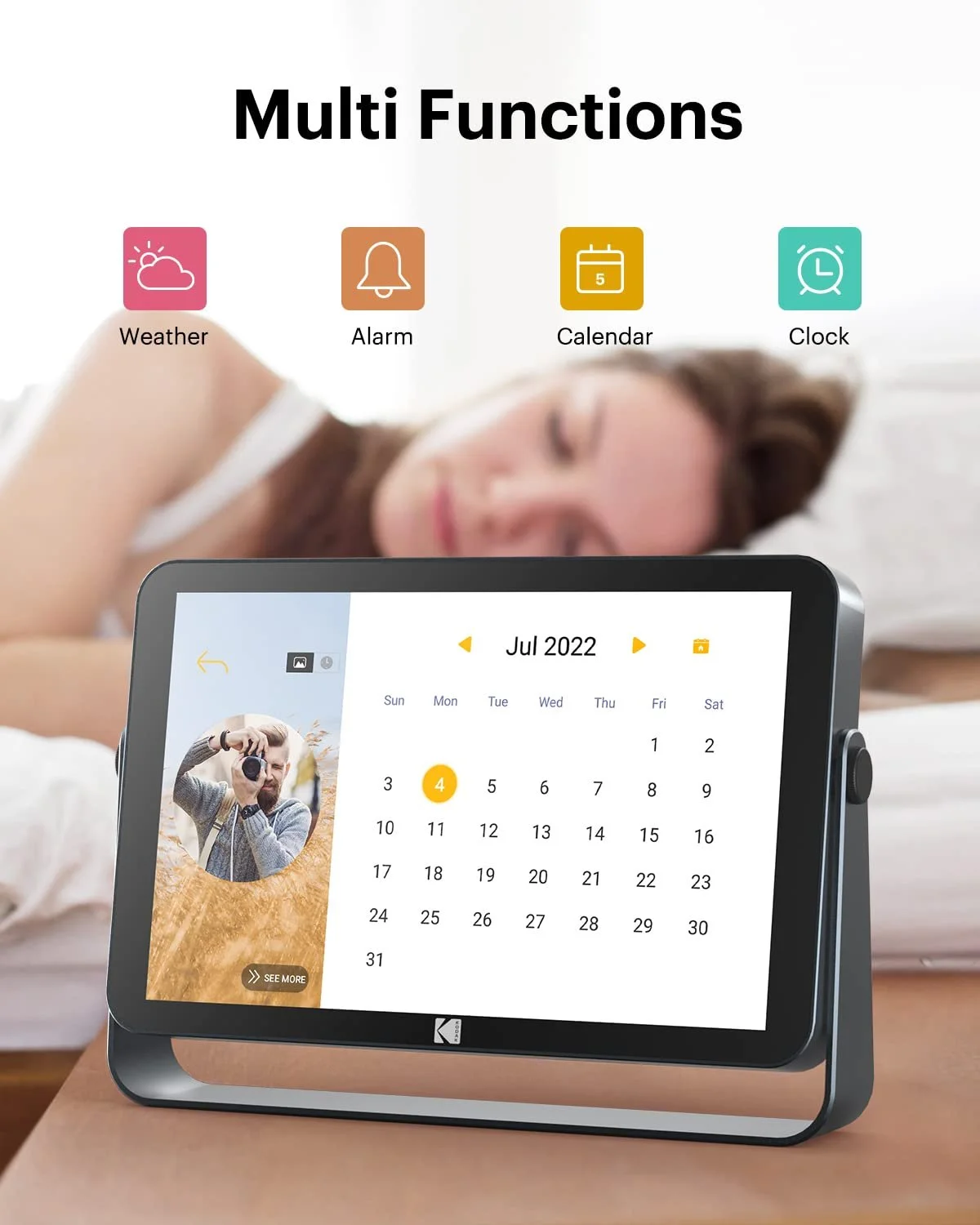 Цифровая фоторамка Kodak Touch 10.1 дюймов 1920 x 1200 FHD 32 ГБ 4000 мАч, фото №4