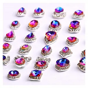 Стрази 3D Luxus Klarglas Серце/Коло, 100 шт - Фото 1