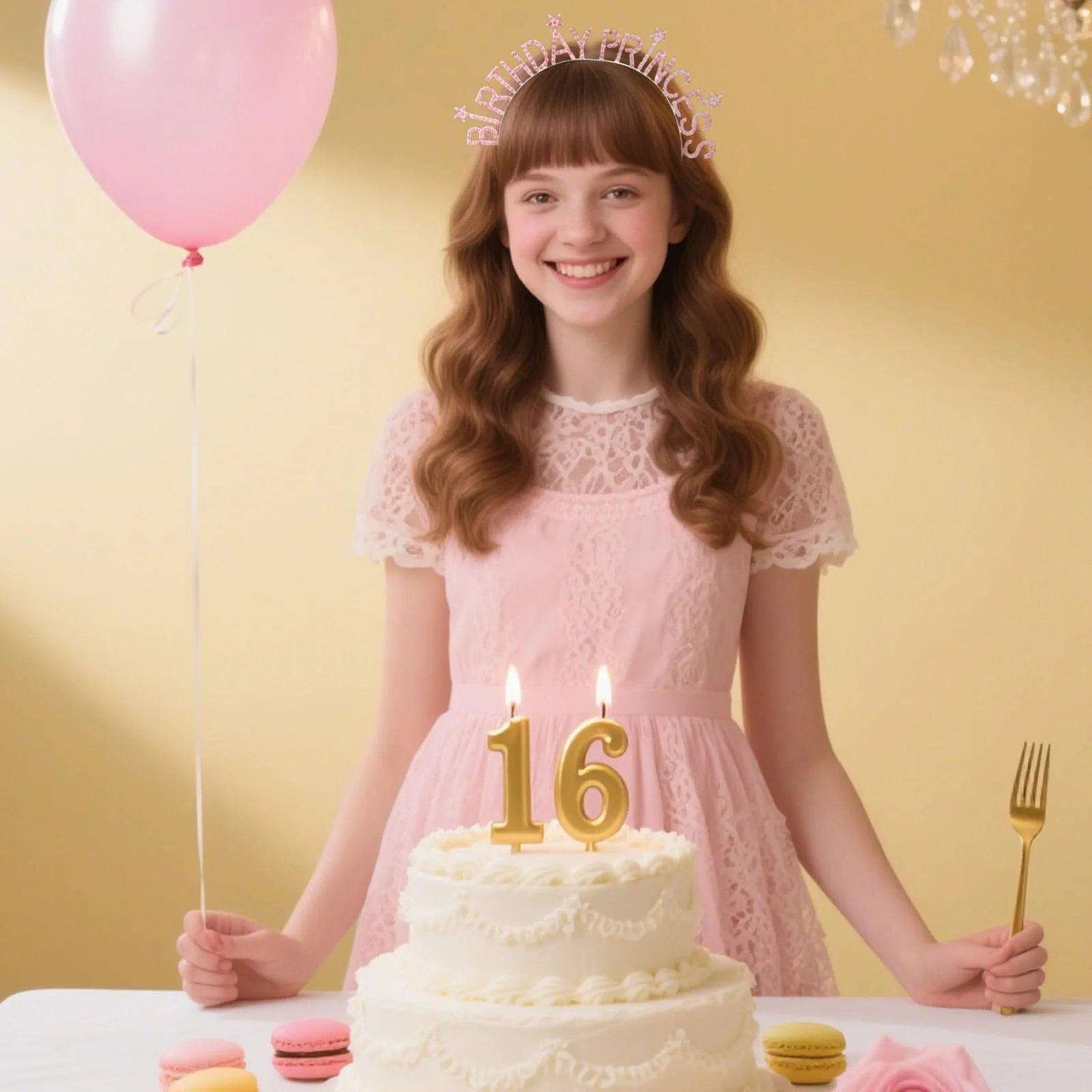 Обруч Принцеса на день народження Рожева, фото №6