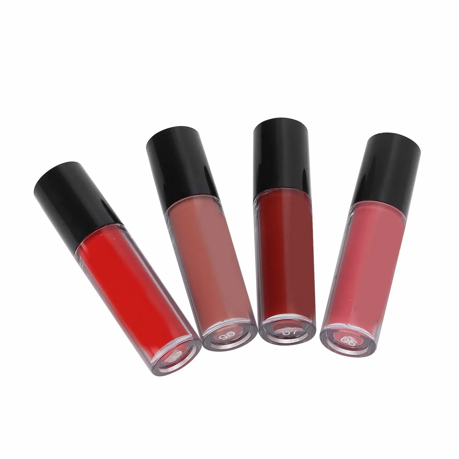 Блиск для губ ANGGREK 4 шт Matte Texture Exquisite Elegante Glättung Kompaktes Design, фото №3