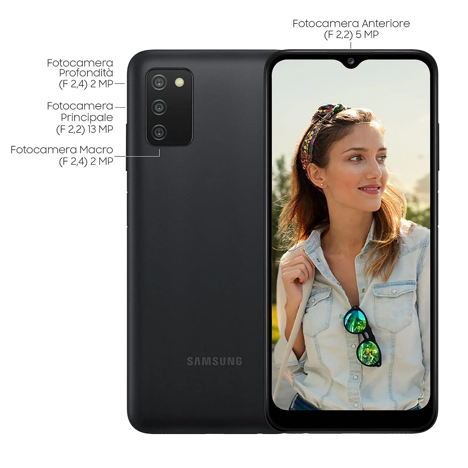 Смартфон Samsung Galaxy A03s A037G 32GB Android Black, фото №4