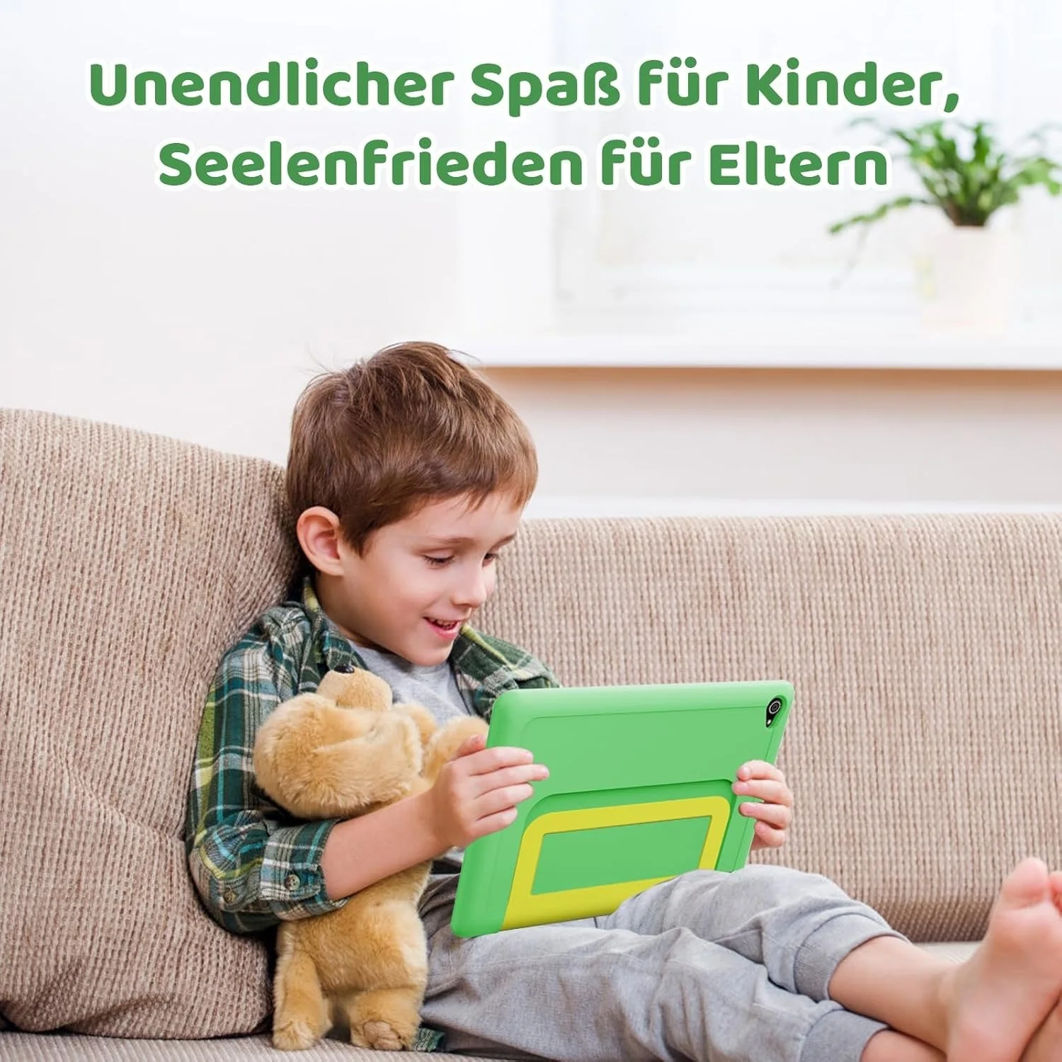 Планшет Ugrihach KT1028 3+11 ГБ/64 ГБ 8 ядер Android 14 Black Планшет + Green Чохол, фото №7