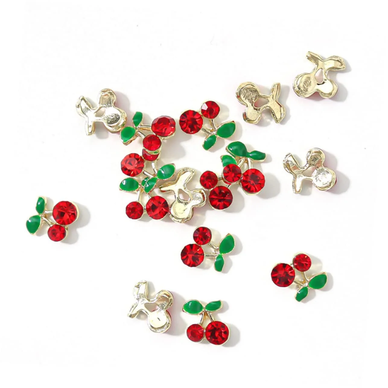 Украшения для ногтей FOMIYES 96 шт. Часть вишневые, блестящие, фруктовые, для женщин, для вечеринок и особых случаев, фото №3