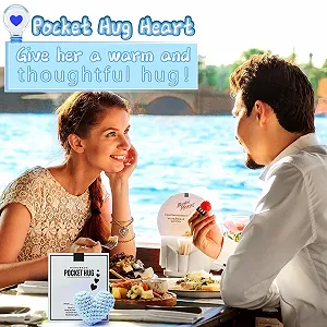 Сердце в кармане, Мини-сердце из вязаной шерсти с карточкой позитивной энергии synthetic.ua - Фото 1