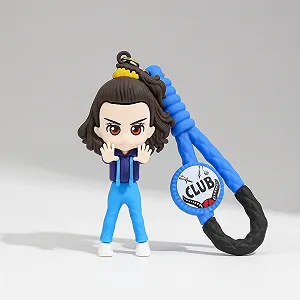 Брелок-фігурка Stranger Things Eleven на ключі, рюкзак, сумку, пенал, 8,4 см - Фото 1