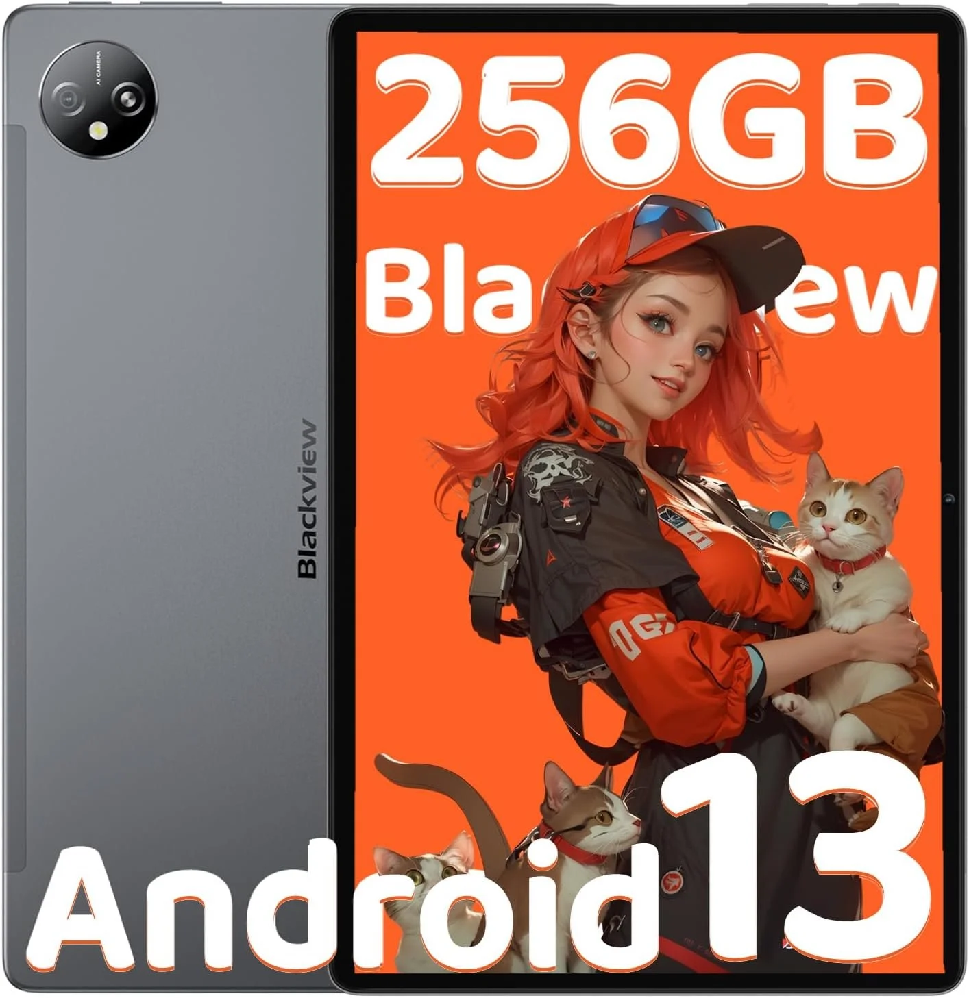 Планшет 10.1" Blackview Tab 10 Wi-Fi 8/256Gb 8 ядер Android 13 7680 mAh Gray, фото №1