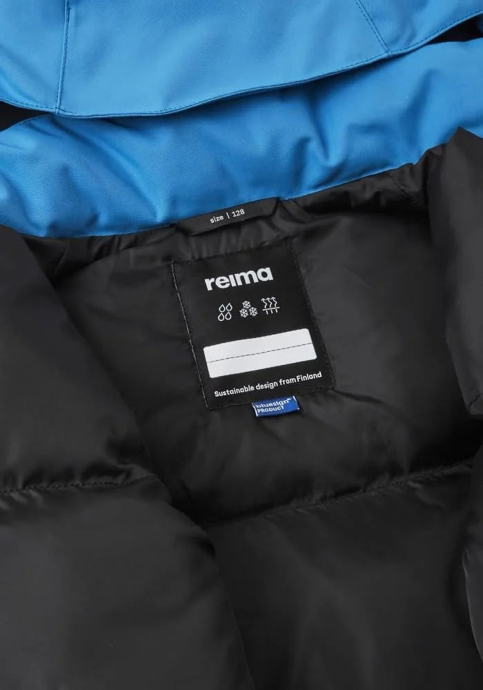 Зимняя детская куртка с капюшоном Reima Reimatec Luja (5100267B-6390) Водонепроницаемая Синяя Ветронепроницаемая с карманами Теплая Удобная, фото №6