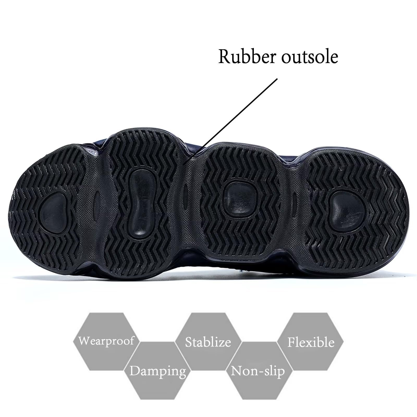 Черевики чоловічі з повітряною подушкою для бігу модні повсякденні дихаючі для ходьби тенісні спортивні, фото №3