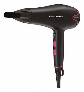 Фен Rowenta Motion Dry CV5713, 2200 Вт, 6 режимов, насадка для укладки, холодный воздух, черный/розовый - Фото 1