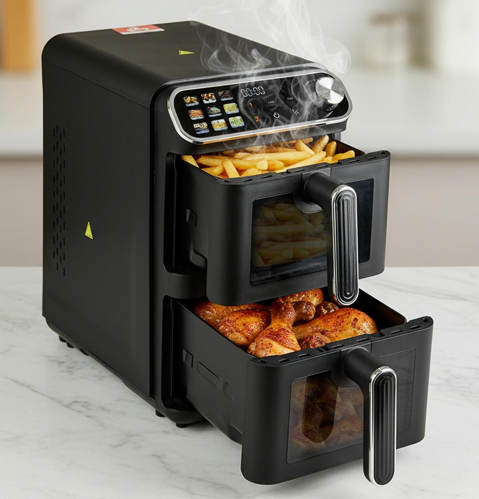 Мультипечь KALORIK Vertical XXL AFT3200 11 L Double Chamber 2260 W с LCD дисплеем и 9 программами, фото №6
