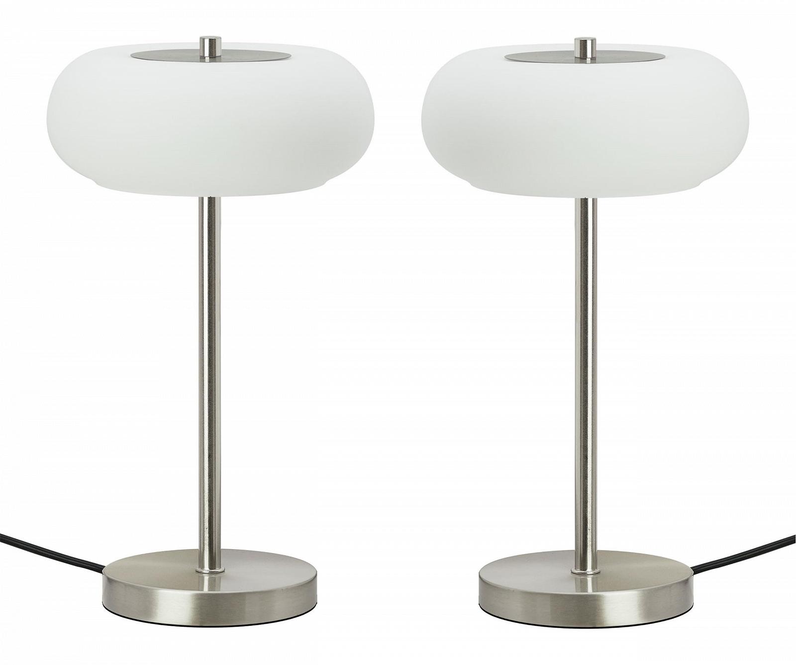 Настольная лампа Trango Miami 2017-92 LED матовый никель сатинированное стекло 5 Вт 3000 K теплый белый, фото №5