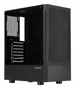 Корпус для ПК UNYKAch AERO C35 / Встроенный БП 500W / ATX, Micro-ATX, Mini-ITX / Боковое стекло / Mesh / Черный - Фото 1