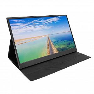 Монітор 15.6'' FHD IPS Два динаміка HDR з чохлом зі смарт-магнітною підставкою 178 градусів - Фото 1
