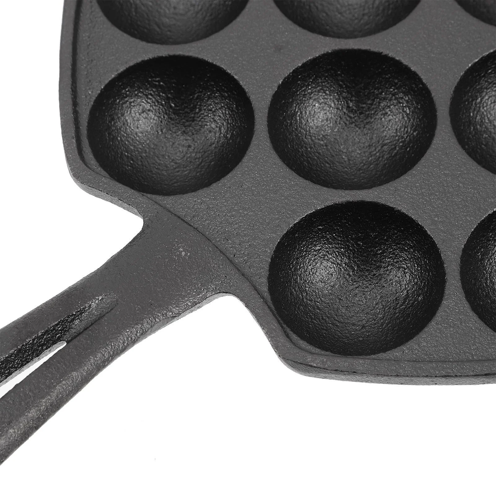 Форма для запікання равликів Sewroro 12 отворів чавунна з ручкою для дому та ресторанів, фото №2