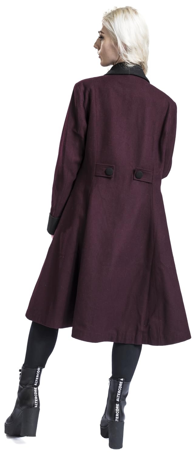 Пальто Gothicana by EMP Темно-червоний з відкритою внутрішньою кишенею, фото №5