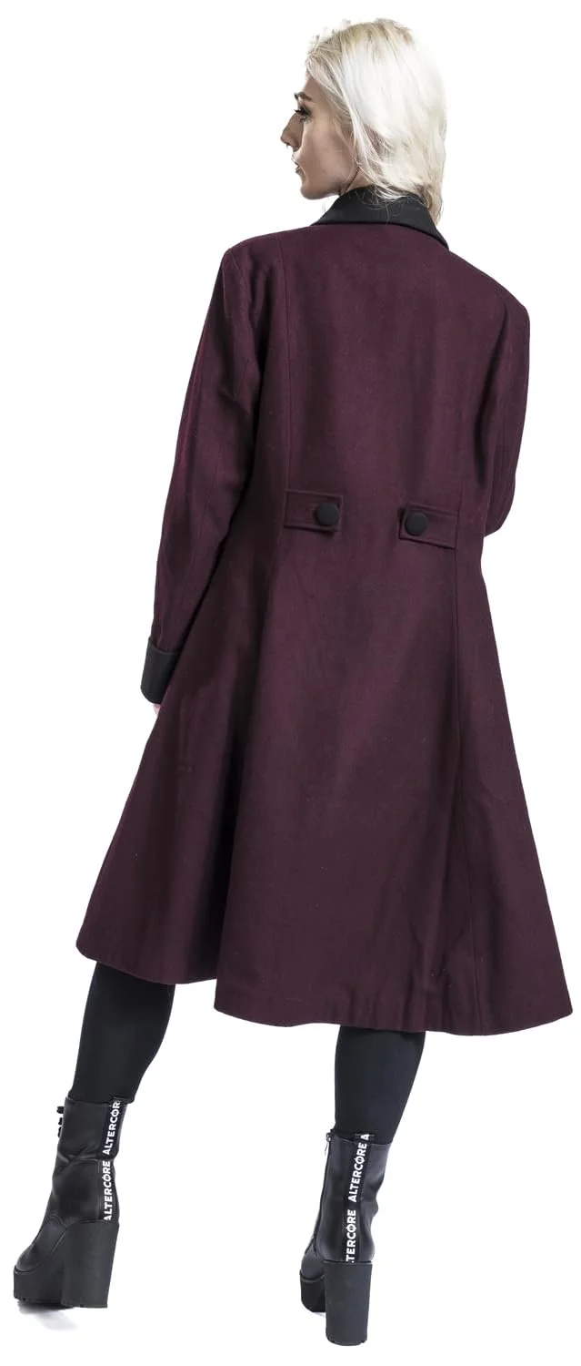 Пальто Gothicana by EMP Темно-червоний з відкритою внутрішньою кишенею, фото №5