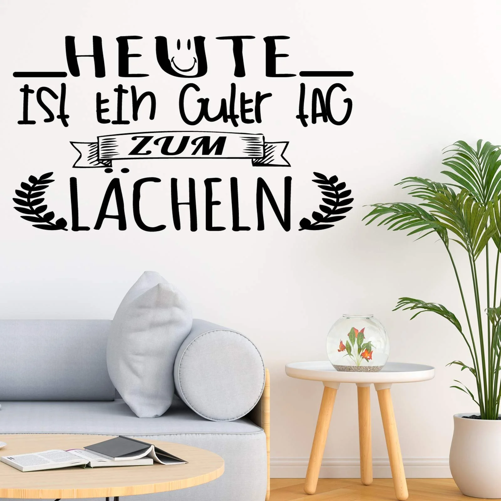 Наклейка на стіну Docliick DC-012-AL з німецьким текстом «HEUTE ist ein Guter», фото №3 Наклейка на стіну Docliick DC-012-AL з німецьким текстом «HEUTE ist ein Guter», фото №3