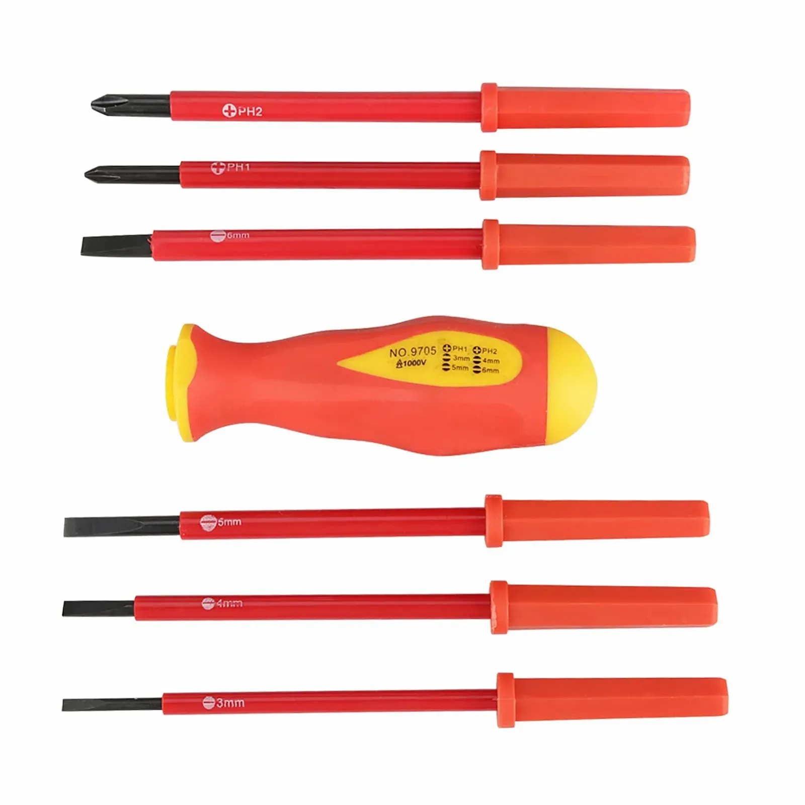 Набір викруток електрика Artillery 7 предметів багатофункціональний ізольований SL PH тестер напруги, фото №9