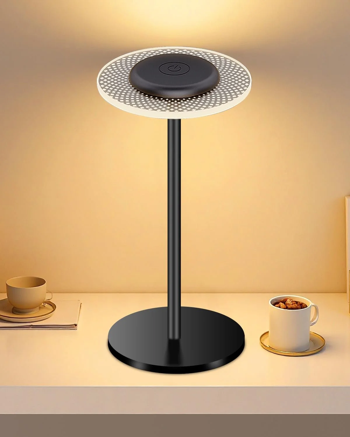 Настільна лампа LED Бездротова Акумуляторна 2200 mAh RGB IP54, фото №1