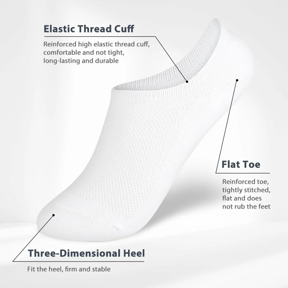 Шкарпетки-слідки Чоловічі та Жіночі C-8pc Білий, фото №3 Шкарпетки-слідки Чоловічі та Жіночі C-8pc Білий, фото №3
